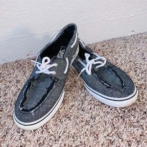 LoPro distressed boat shoes